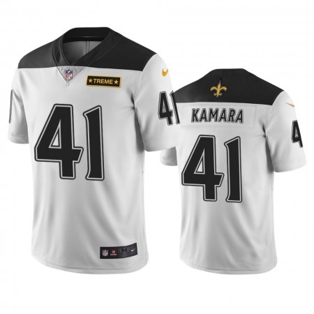 Tröjor New Orleans Saints Alvin Kamara 41 Vit City Edition - Män Tröjor New Orleans Saints Alvin Kamara 41 Vit City Edition - Män